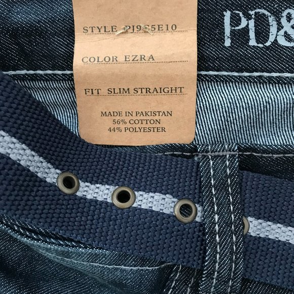 NWT PD&C, Men Jeans, W32xL30, Ezra, Fit Slim Straight, Authentic Apparel NY - Picture 5 of 8